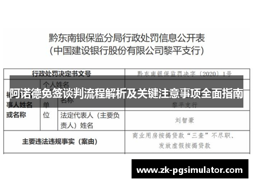 阿诺德免签谈判流程解析及关键注意事项全面指南 阿诺德免签谈判流程解析及关键注意事项全面指南